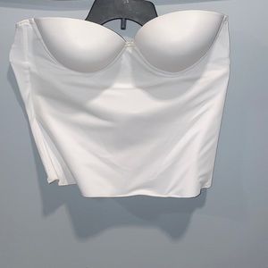 Strapless Bridal Bustier with lower back